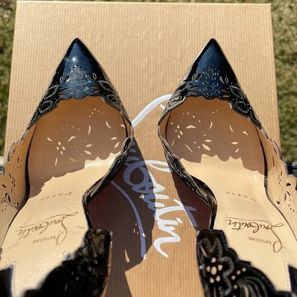 Christian Louboutin black patent pumps - Picture 8 of 16